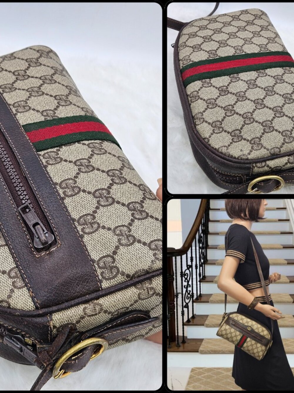 Gucci Supreme Web Sherry Line shoulder bag - Picture 13 of 17